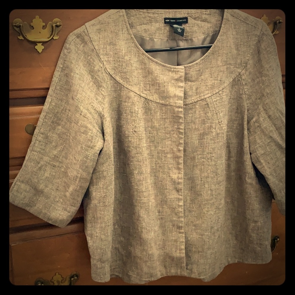 Beige Button Up Top